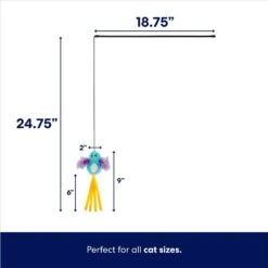 Frisco Colorful Springs Cat Toy & Frisco Bird With Feathers Teaser Wand Cat Toy With Catnip -Furry Friends 962126 PT6. AC SS1800 V1694782921