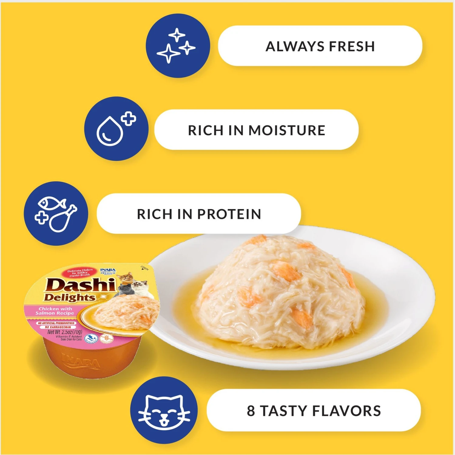 Inaba Dashi Delights Chicken Flavored Bits In Broth Cat Food Topping 7 Inaba Dashi Delights Chicken Flavored Bits In Broth Cat Food Topping - Image 5