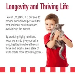 Livelong Healthy & Strong Yummy Meats Wet Cat Food, 5.5-oz Can, 24 Count -Furry Friends 964158 PT4. AC SS1800 V1697117750