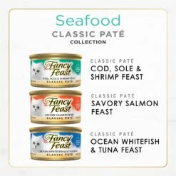 Fancy Feast Seafood Classic Pate Collection Variety Pack Grain-Free Wet Cat Food, 3-oz Can, Case Of 36 12 Fancy Feast Seafood Classic Pate Collection Variety Pack Grain-Free Wet Cat Food, 3-oz Can, Case Of 36 -Furry Friends 966622 PT1. AC SS1800 V1696444875