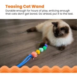 Catstages Tail Teaser Ground Prey Play Wand Cat Toy, Green -Furry Friends 976182 PT1. AC SS1800 V1696615461