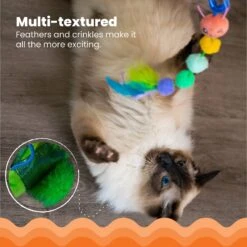 Catstages Tail Teaser Ground Prey Play Wand Cat Toy, Green -Furry Friends 976182 PT5. AC SS1800 V1696615522