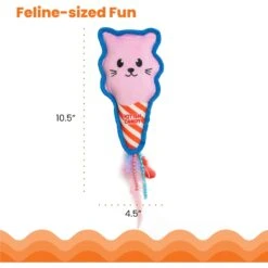 Catstages Kitt'n Candy Kicker Pink Interactive Catnip Cat Toy, Pink -Furry Friends 976198 PT4. AC SS1800 V1696615522