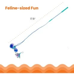 Catstages Tail Teaser Air Prey Play Wand Cat Toy, Blue 14 Catstages Tail Teaser Air Prey Play Wand Cat Toy, Blue -Furry Friends 976214 PT4. AC SS1800 V1696615523