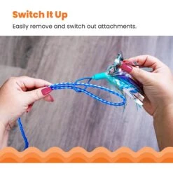 Catstages Tail Teaser Air Prey Play Wand Cat Toy, Blue 16 Catstages Tail Teaser Air Prey Play Wand Cat Toy, Blue -Furry Friends 976214 PT6. AC SS1800 V1696615465