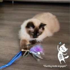 Catstages Tail Teaser Air Prey Play Wand Cat Toy, Blue 17 Catstages Tail Teaser Air Prey Play Wand Cat Toy, Blue -Furry Friends 976214 PT7. AC SS1800 V1696615403