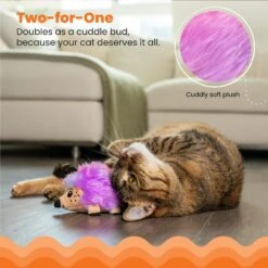Catstages Catnip Plushies Hedgehog Plush Catnip Cat Toy, Multicolor -Furry Friends 976230 PT2. AC SS1800 V1696615525