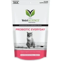 VetriScience Probiotic Everyday Duck Flavored Soft Chews Digestive Supplement For Cats