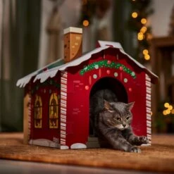 Frisco Holiday Christmas Tree Cardboard Cat House & Frisco Holiday Santa's Workshop Cardboard Cat House 19 Frisco Holiday Christmas Tree Cardboard Cat House & Frisco Holiday Santa's Workshop Cardboard Cat House -Furry Friends 986190 PT8. AC SS1800 V1698258406