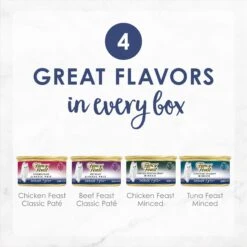 Fancy Feast Senior 7+ Chicken, Beef & Tuna Feasts Variety Pack Canned Cat Food & Purina ONE Indoor Advantage Senior 7+ High Protein Natural Dry Cat Food 13 Fancy Feast Senior 7+ Chicken, Beef & Tuna Feasts Variety Pack Canned Cat Food & Purina ONE Indoor Advantage Senior 7+ High Protein Natural Dry Cat Food -Furry Friends 986446 PT2. AC SS1800 V1698672359