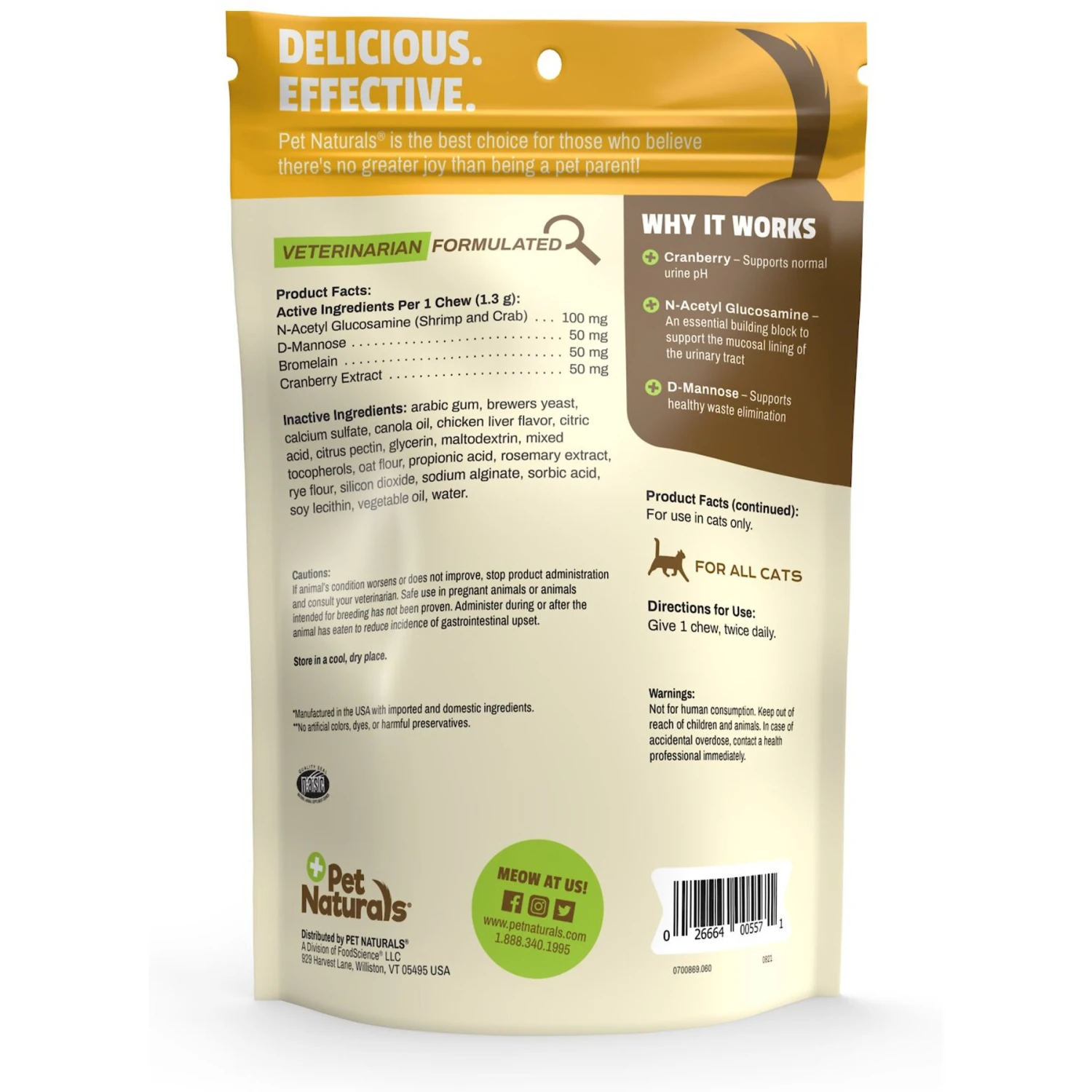 Pet Naturals UT Support Cat Chews 4 Pet Naturals UT Support Cat Chews - Image 2