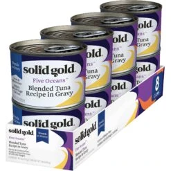 Solid Gold Five Oceans Shreds With Real Tuna Recipe In Gravy Grain-Free Canned Cat Food