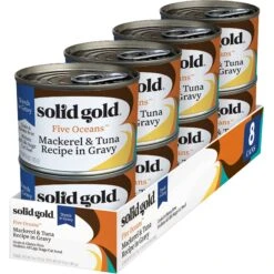 Solid Gold Five Oceans Mackerel & Tuna Recipe In Gravy Grain-Free Canned Cat Food