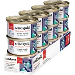 Solid Gold Wholesome Selects With Real Turkey & Pumpkin Recipe In Gravy Grain-Free Canned Cat Food