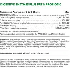 NaturVet Digestive Enzymes Plus Probiotic Soft Chews Digestive Supplement For Cats -Furry Friends 99410 PT7. AC SS1800 V1698693677
