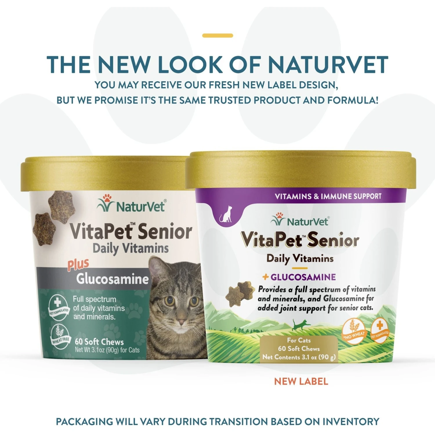 NaturVet VitaPet Senior Daily Vitamins Plus Glucosamine Cat Supplement 4 NaturVet VitaPet Senior Daily Vitamins Plus Glucosamine Cat Supplement - Image 2