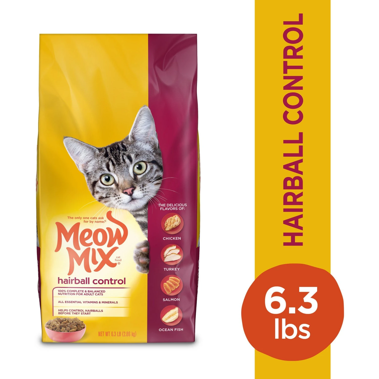 Meow Mix Hairball Control Dry Cat Food 4 Meow Mix Hairball Control Dry Cat Food - Image 2
