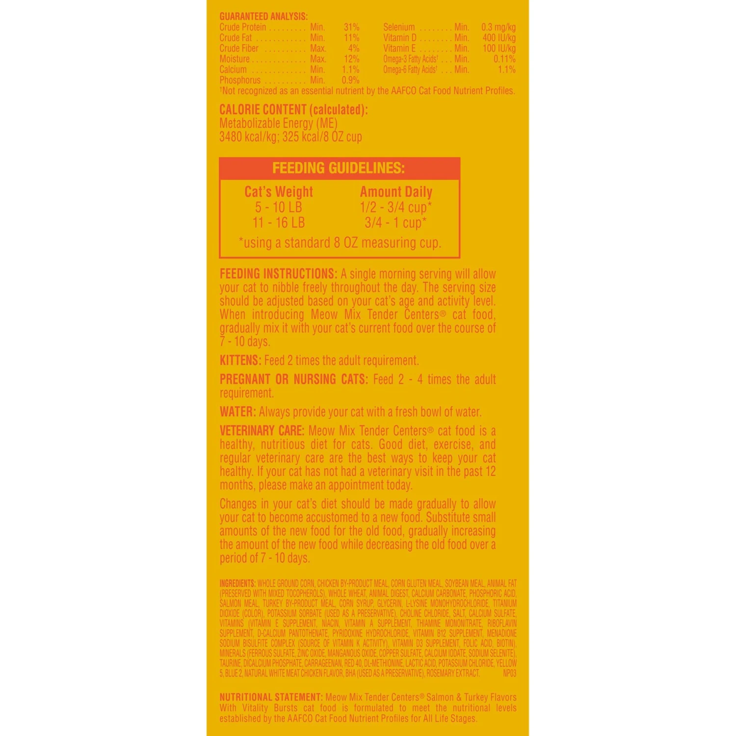 Meow Mix Tender Centers Salmon & Turkey Dry Cat Food 8 Meow Mix Tender Centers Salmon & Turkey Dry Cat Food - Image 6